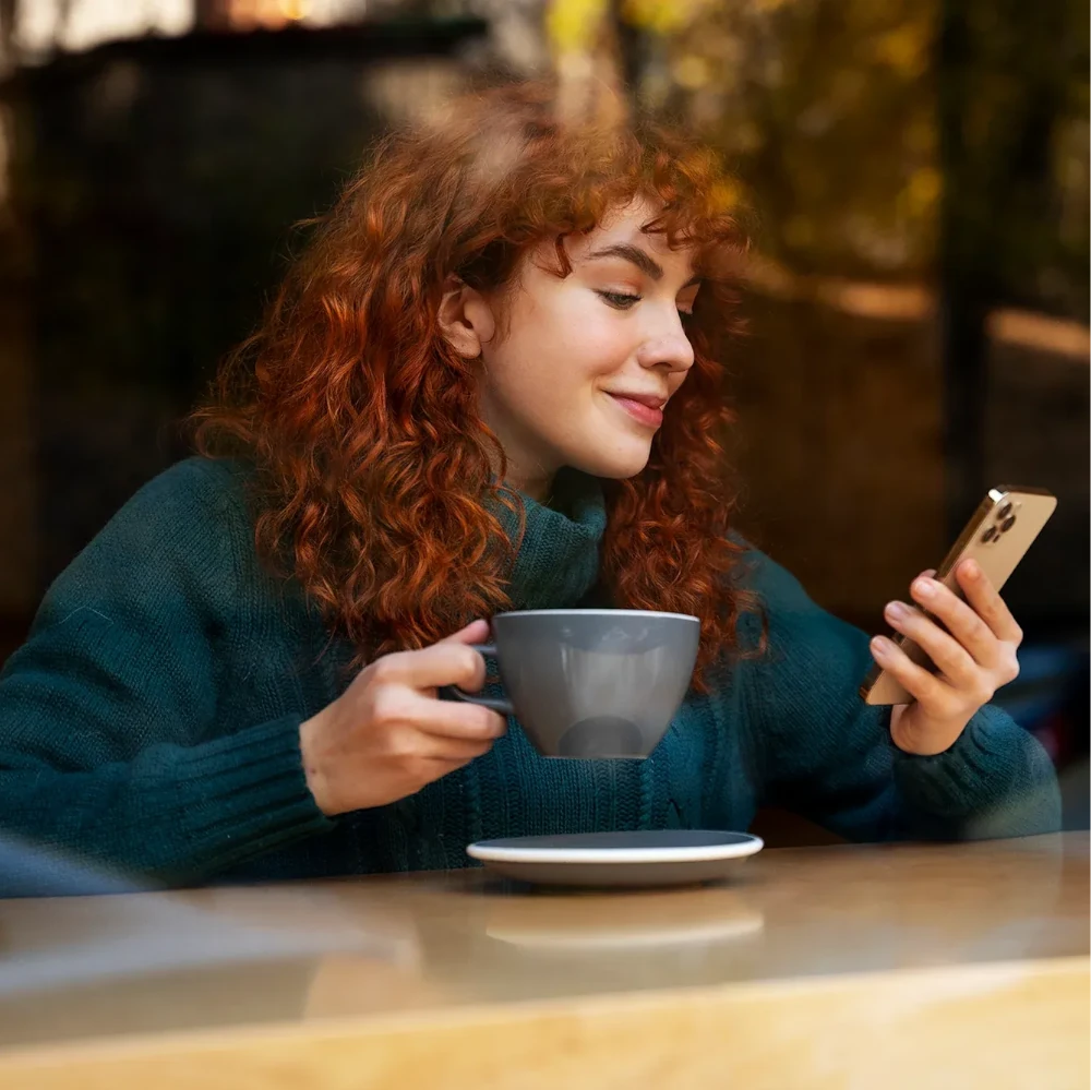 A rewards QR code on a mobile phone